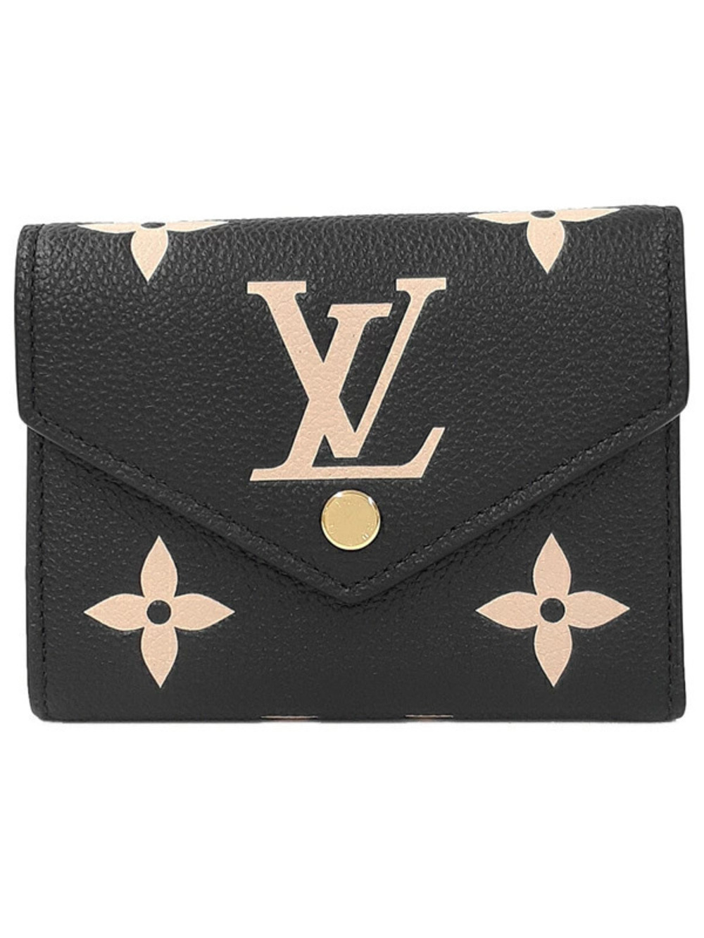 Louis Vuitton Bicolor Monogram Empreinte Portefeuille Victorine Tri fold Wallet